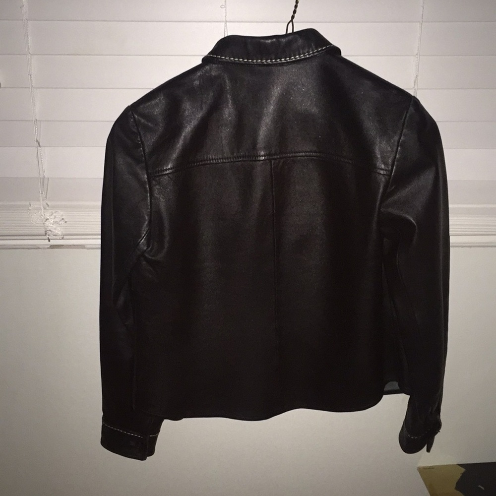 Loft Petites leather jacket - Picture 3 of 4